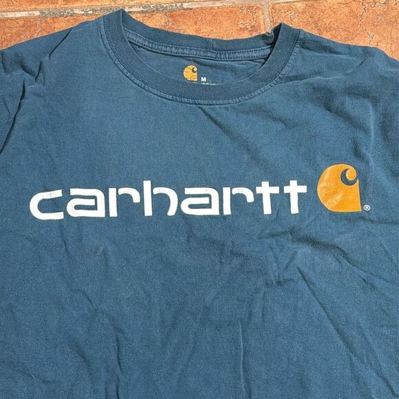 Carhartt Blue Short Sleeve Tee Classic Crew Neck size M - Picture 5 of 7